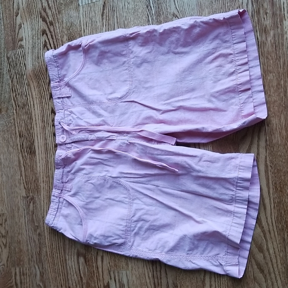 (16) Faded Glory Cotton Blend Light Plaid Shorts Pastel Casual Farmhouse - Picture 1 of 8